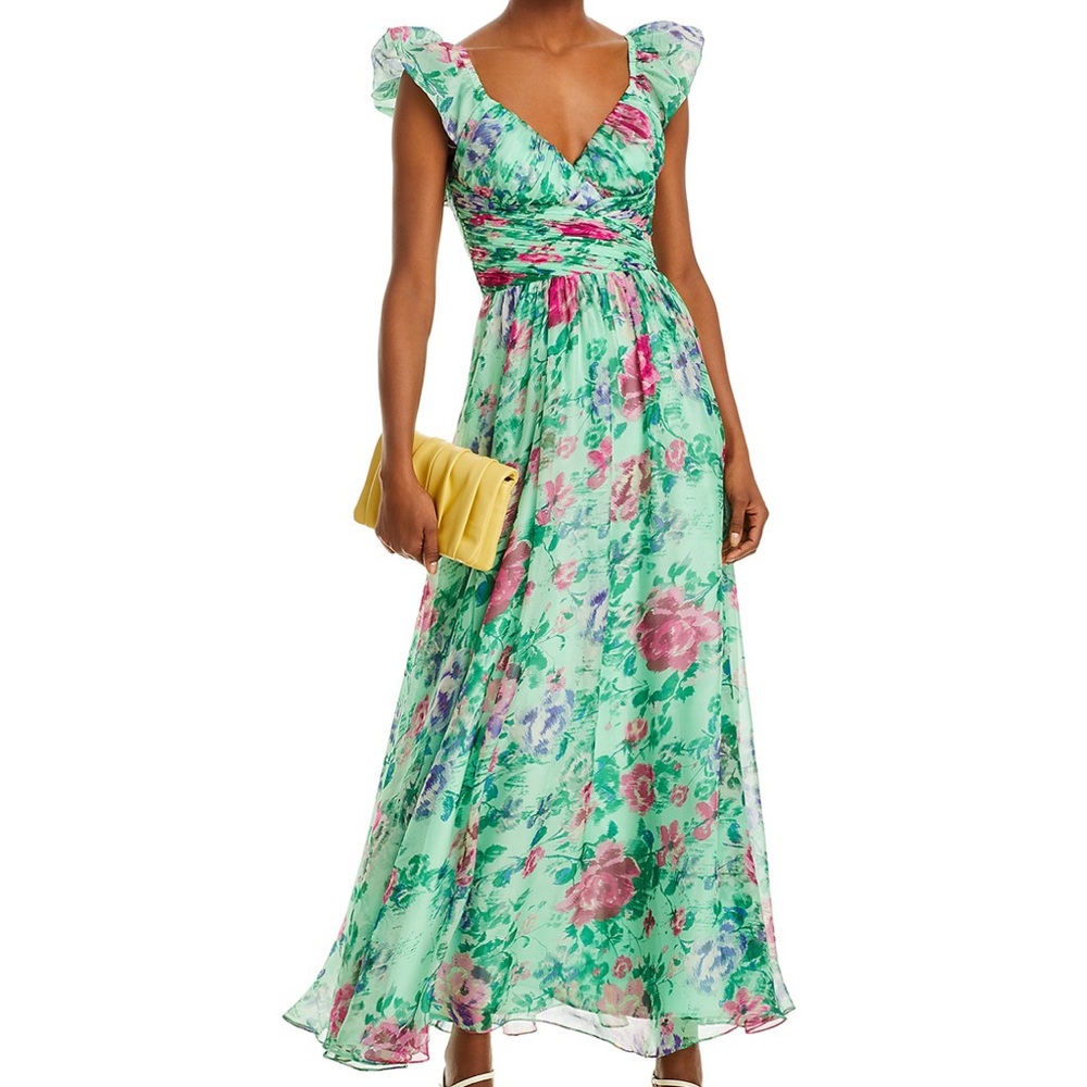NWT Bloomingdale’s Agua Cap Sleeve Floral Print Dress - 100% Exclusive size S
